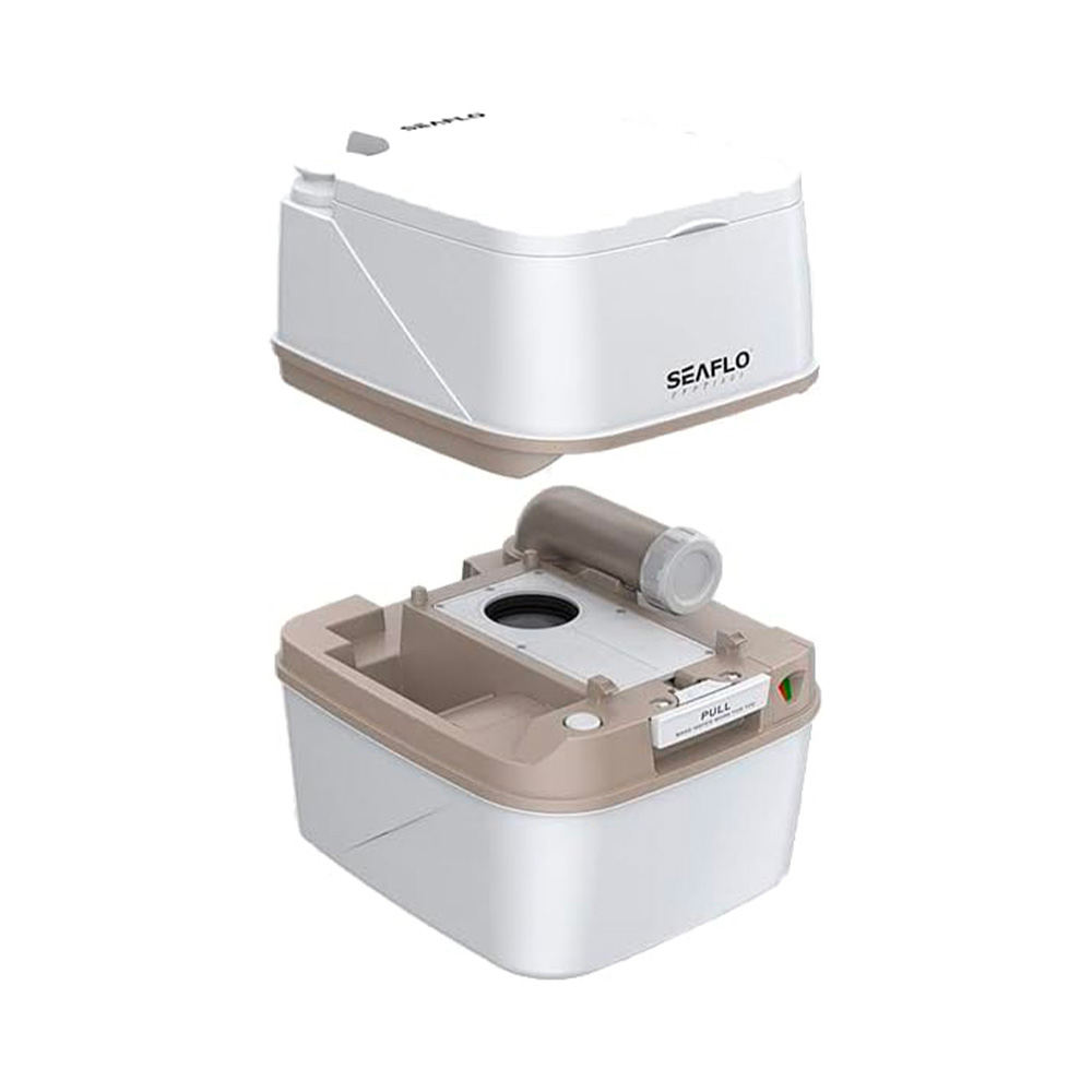 Camping Toilette “Premium” Seaflo 18 Lt Hoch Weiß Neuheiten Solandata 2