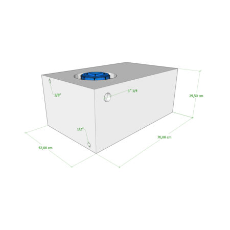 Wohnmobil-Tank 85 Lt – 70X42X29,50 Cm Wassertanks Solandata 2