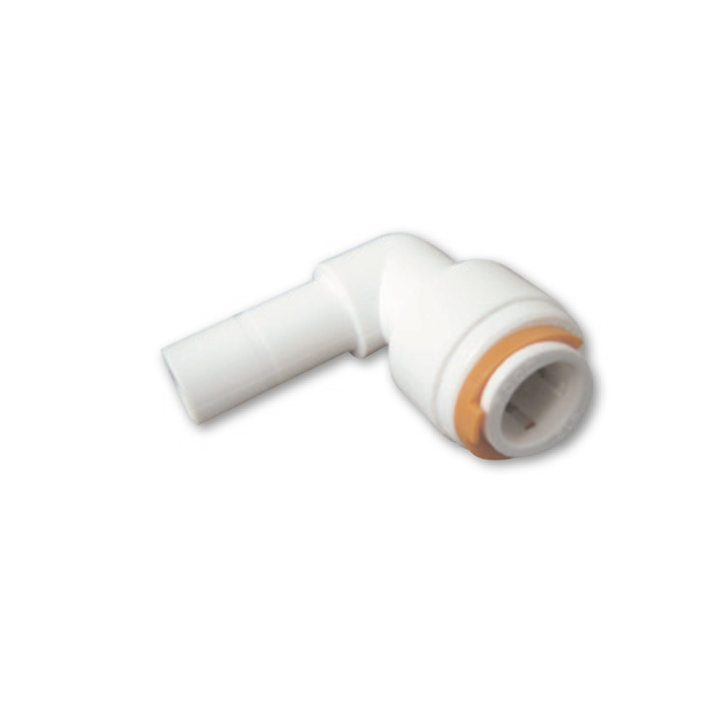 Gebogene Kupplung 12 mm mit Stutzen Wasserkupplungen Solandata
