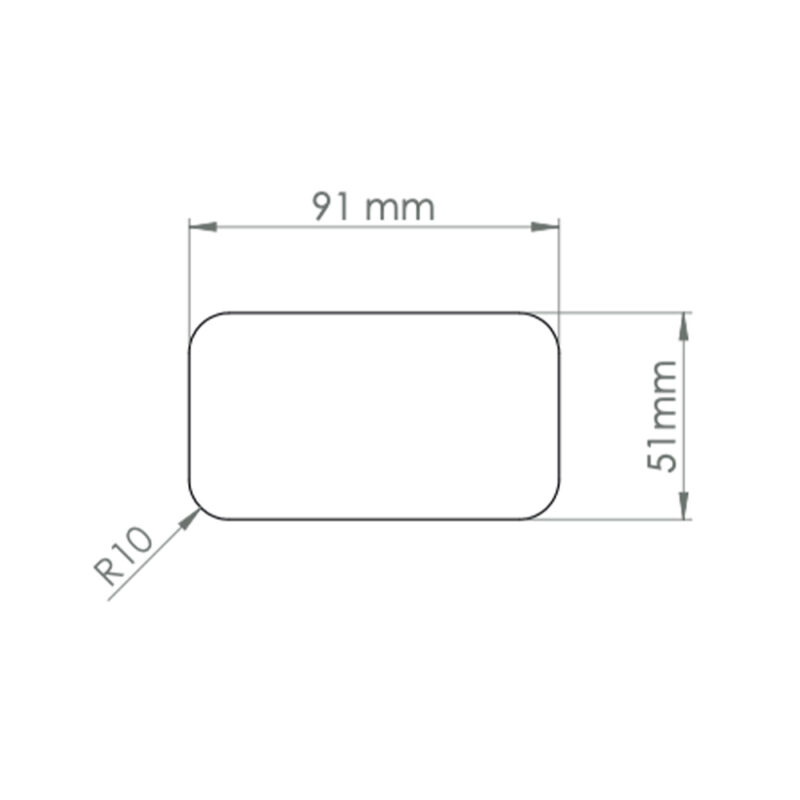 Türschloss Klapp Quadro Schwarz für Rotori Zadi/Sts Türschlösser Solandata 7