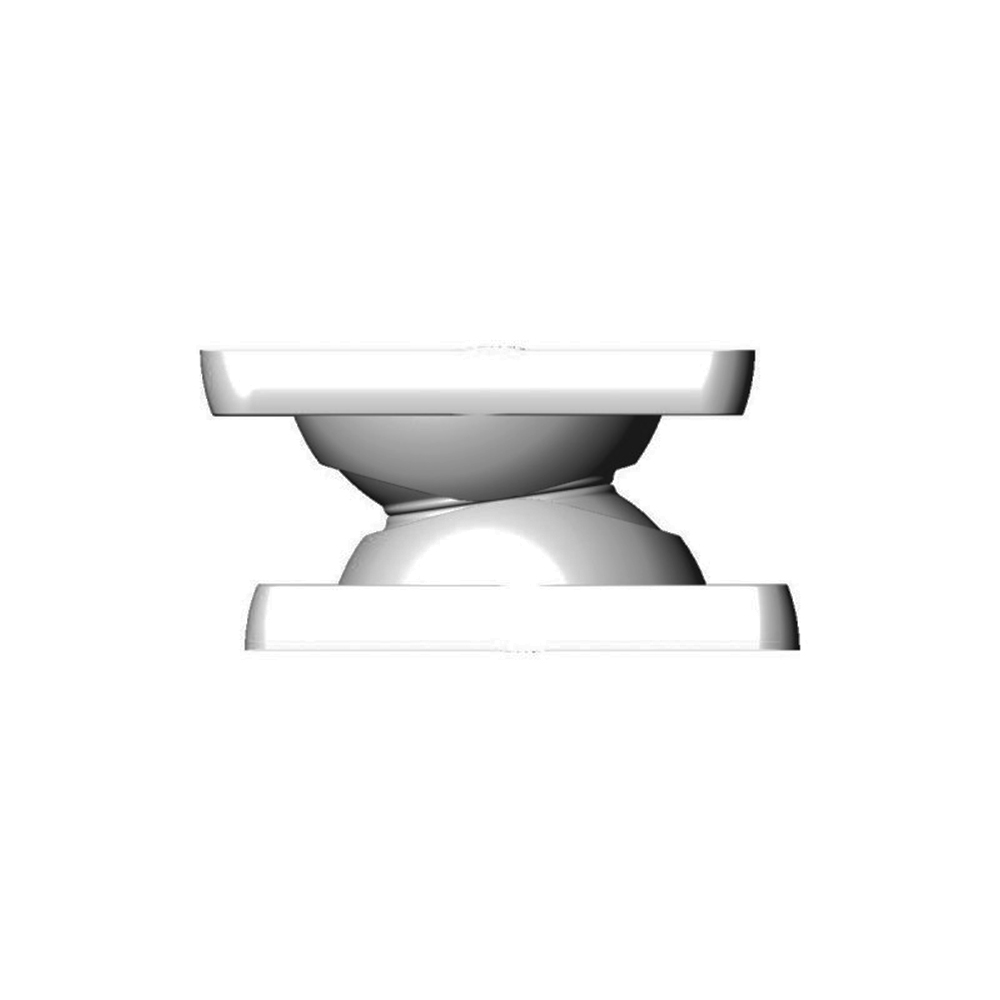Magnetischer Türstopper für den Außenbereich, flach, weiß (Kraft 10 kg) Türen & Luken Solandata