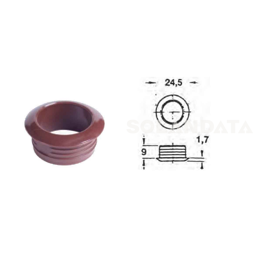 Mini-Rosette 16 mm für Mini-Push-Lock-Türschloss Möbelbeschläge Solandata