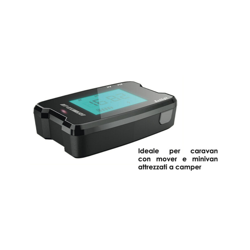 Batterietester für 12/24 Volt Servicebatterien mit hintergrundbeleuchtetem LCD-Display Solarmodule Solandata