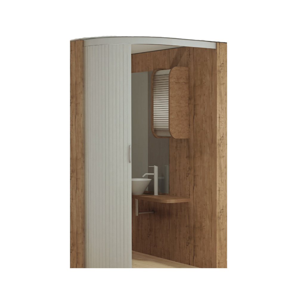Schiebetür-Kit “Giano Plus” Farbe Satin-Aluminium Möbelbeschläge Solandata 2