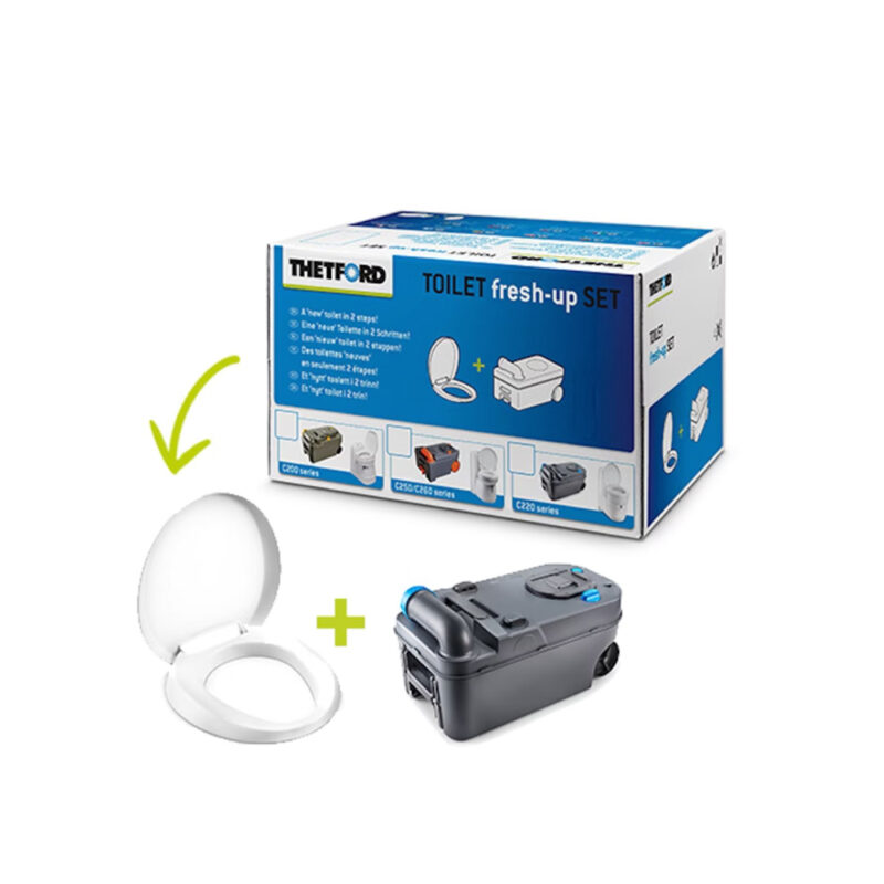 Kit Fresh Up Set Toilette C220 mit Rädern Thetford Wasser und Sanitär Zubehör Solandata