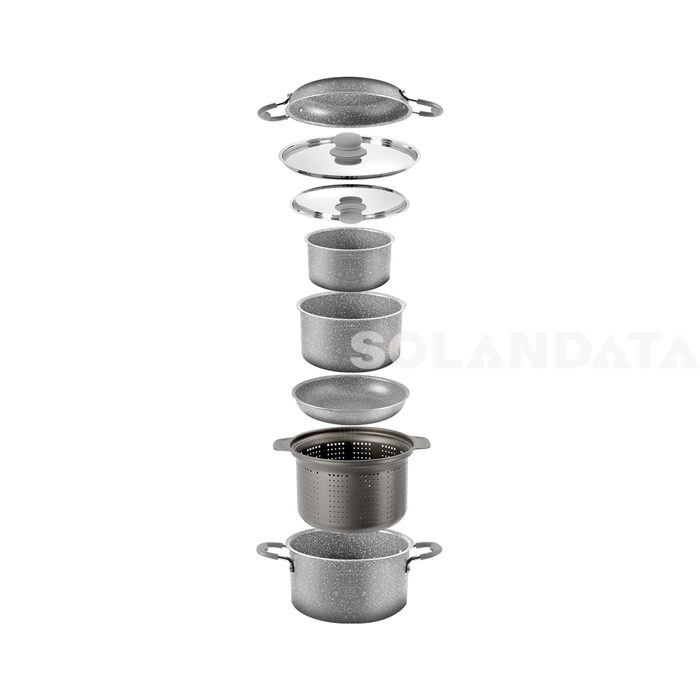 Topfset Gourmet Rock Ng 9+1 Ø 22 Cm Töpfe & Pfannen Solandata 2