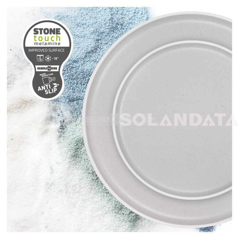 Geschirrset Lunch Box Dolomit White – 16 Stück Outdoor Geschirrsets Solandata 2
