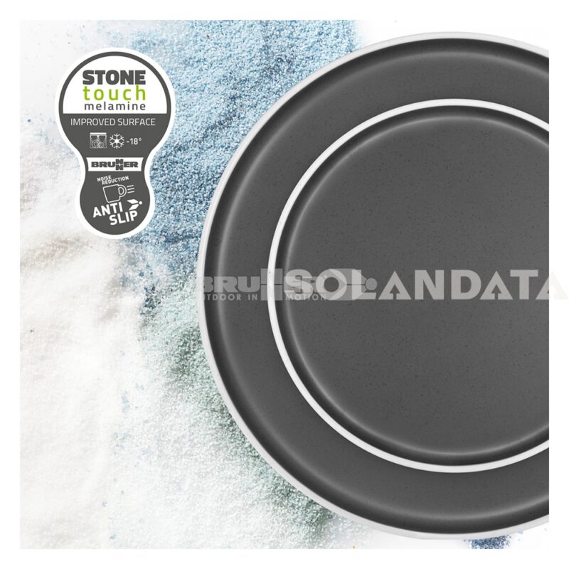 Geschirrset Lunch Box Dolomit Grey – 16 Stück Outdoor Geschirrsets Solandata 3