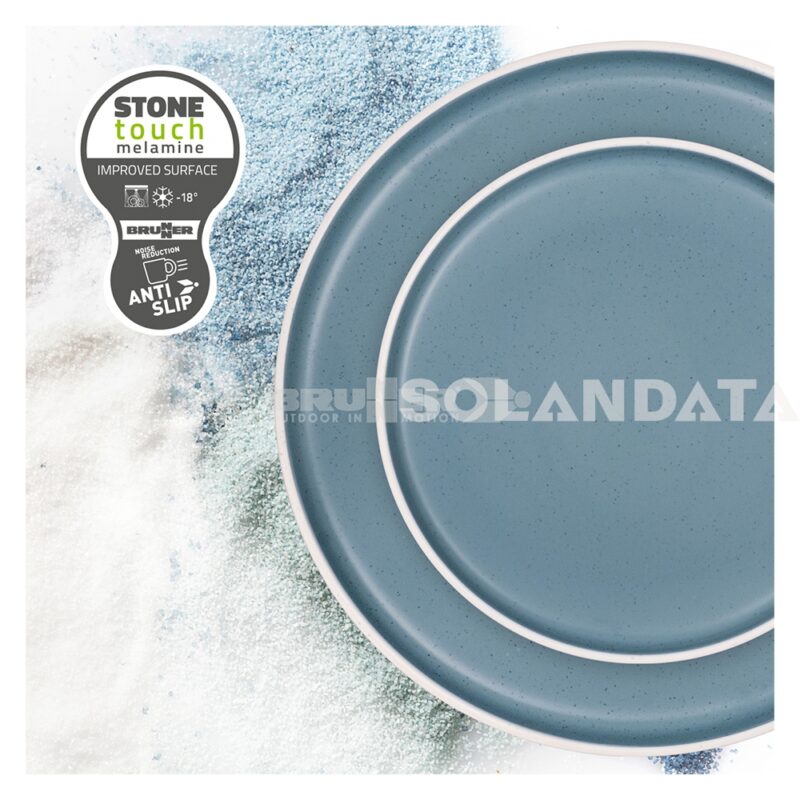 Geschirrset Lunch Box Dolomit Blue – 16 Stück Outdoor Geschirrsets Solandata 2