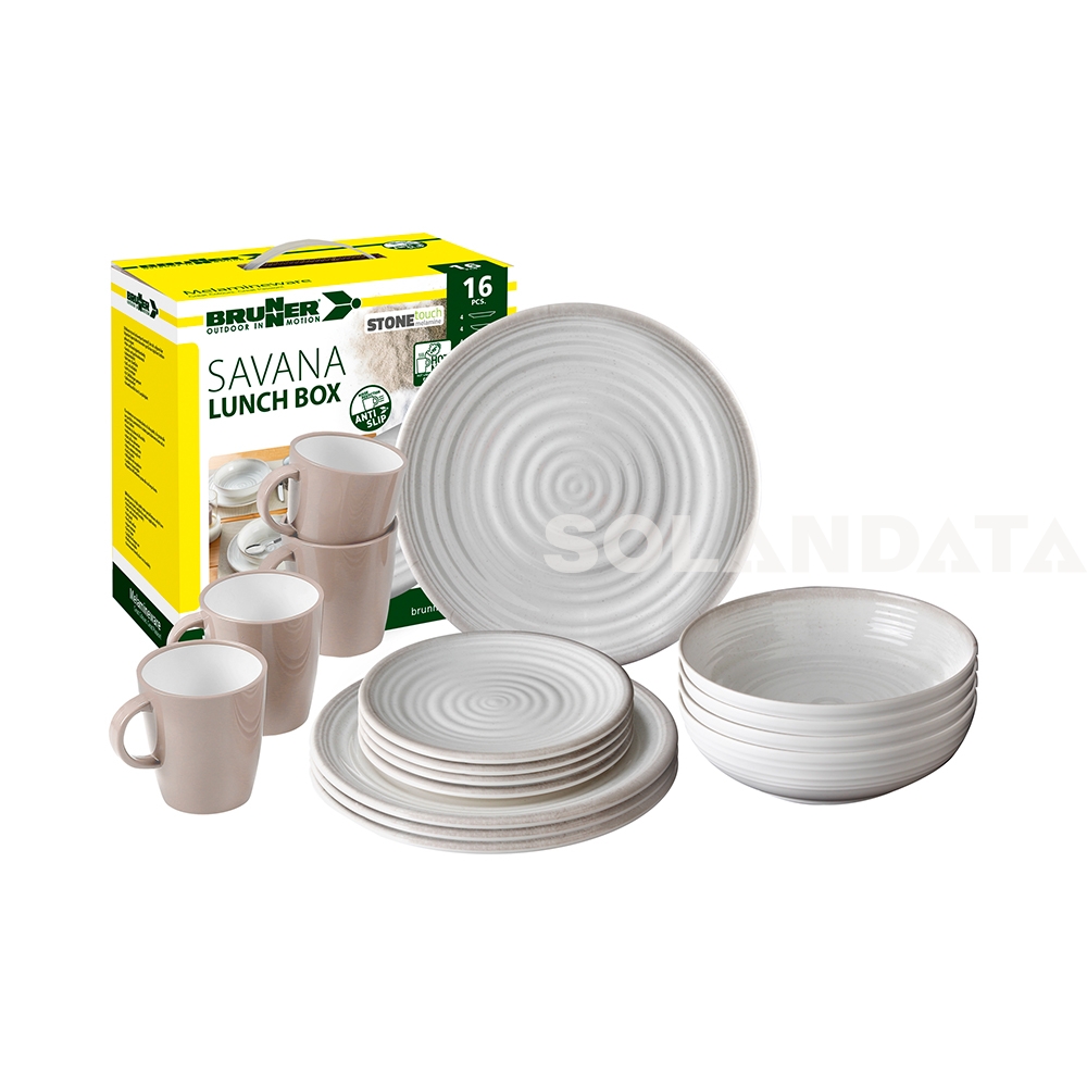 Geschirrset Lunch Box Savana Outdoor Geschirrsets Solandata