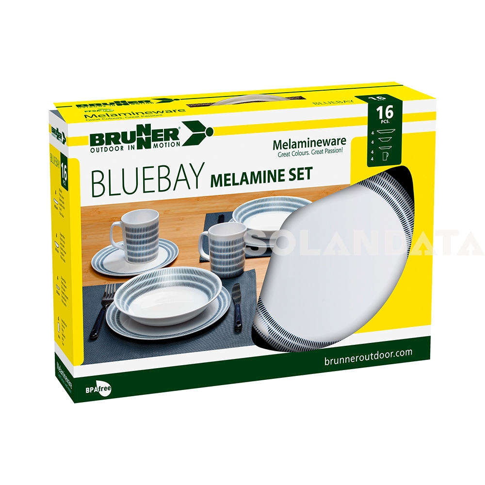Geschirrset Bluebay – 16 Stück Outdoor Geschirrsets Solandata 2