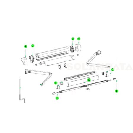 Ersatzteile Thule 9200 Ersatzteile Solandata 2