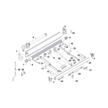 Ersatzteile für Dometic Perfectwall 1100 Ersatzteile Solandata 3