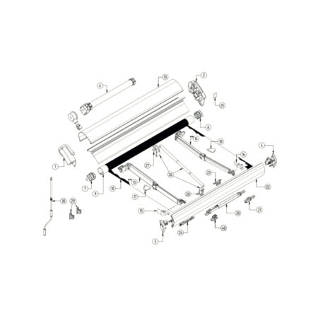 Ersatzteile für Dometic Perfectwall 1100 Ersatzteile Solandata 2