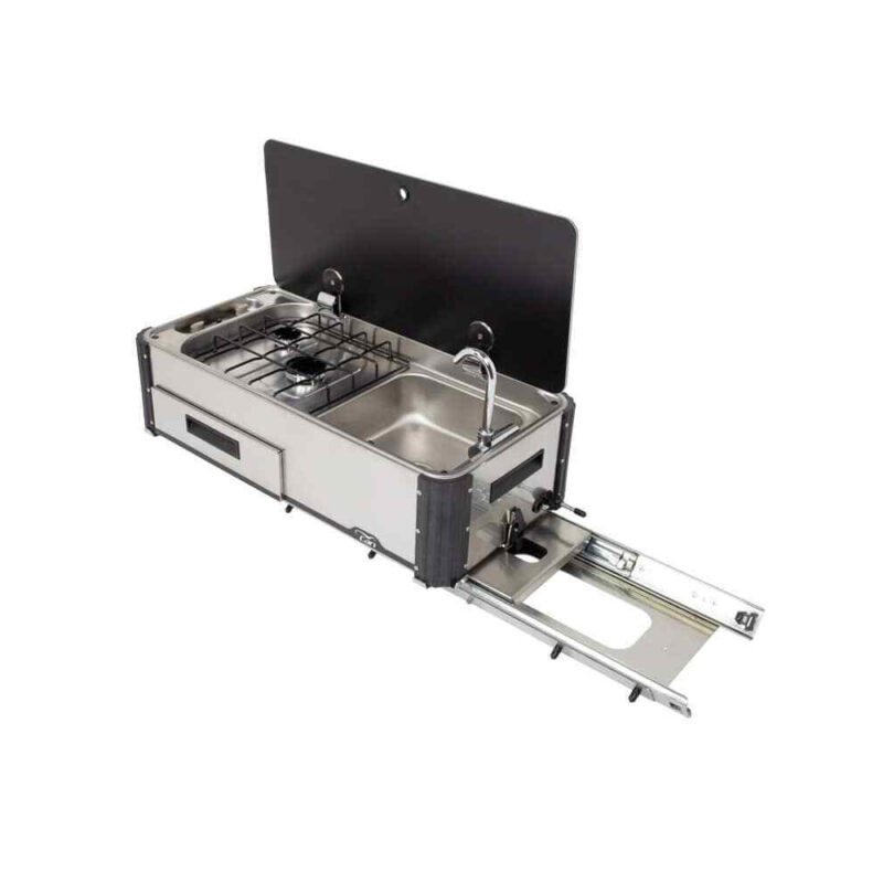Cucina Completa Portatile Can Sl1400-Lc-O Estrazione Lato Corto Piani Cottura Solandata