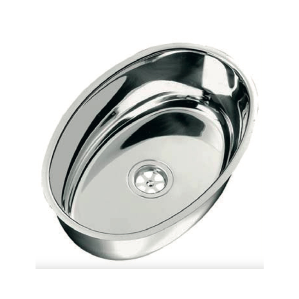 Lavello Ellittico Inox 390X265X125 Mm Vaschette Inox Solandata