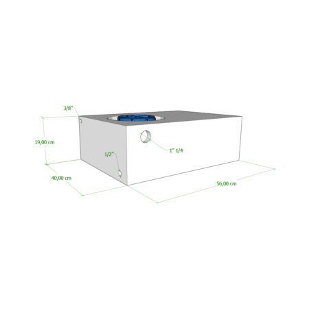 Serbatoio Camper 42 Lt bianco – 56X40X19 Cm Serbatoi Acqua Solandata 2
