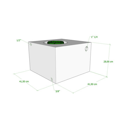 Serbatoio Camper 50 Lt bianco – 41,50X41,50X28 Cm Serbatoi Acqua Solandata 2