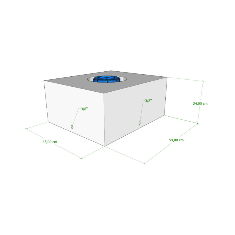 Serbatoio Camper 58 Lt – 45X54X24 Cm Serbatoi Acqua Solandata