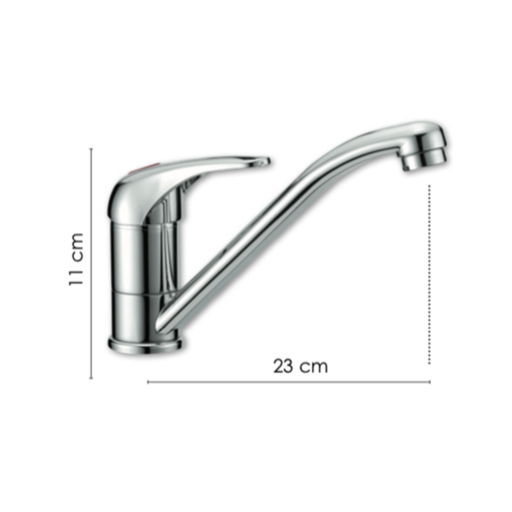 Miscelatore Cucina Komplast Canna Girevole 230 Mm Rubinetti E Miscelatori Solandata