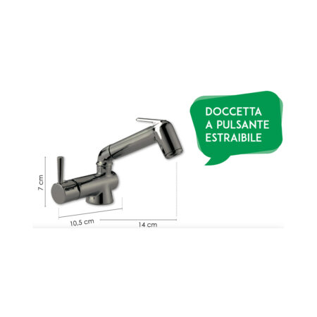 Miscelatore Mono Comando Style 3000 Con Micro Interruttore Cromato Rubinetti E Miscelatori Solandata 3