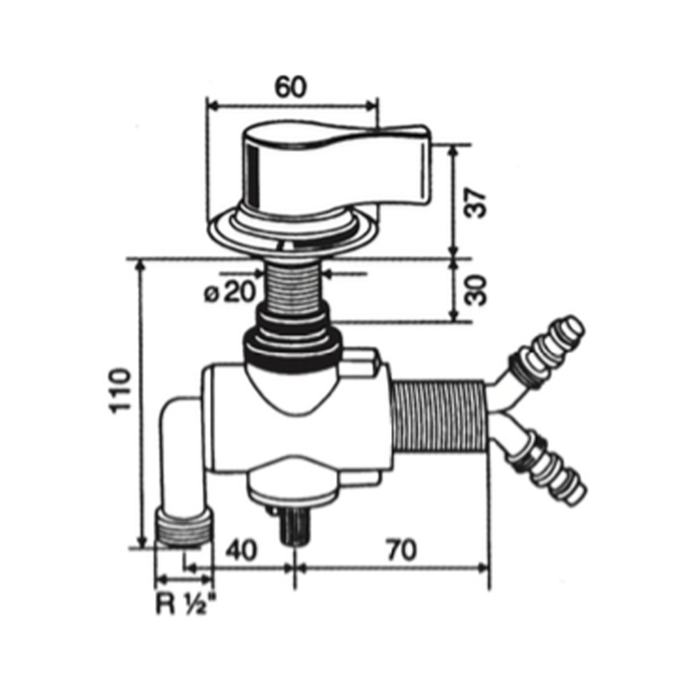 Miscelatore Reich Mono-Mix Con Microinterruttore Bianco Rubinetti E Miscelatori Solandata 2