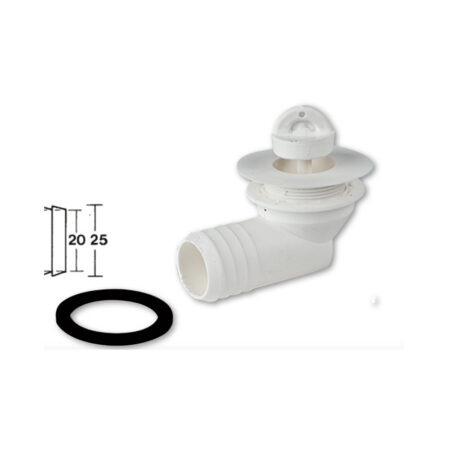 Piletta Curva D.25 Mm Con Tappo Automatico – 10 Pezzi Pilette E Sifoni Solandata