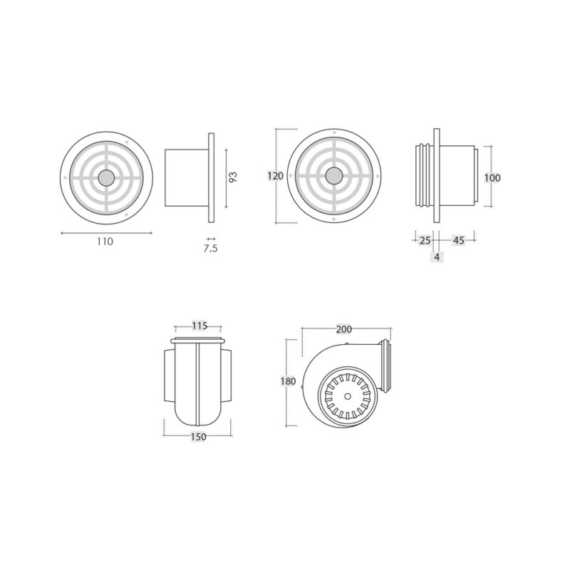 Aspiratore Mini 220V Aeratori Solandata