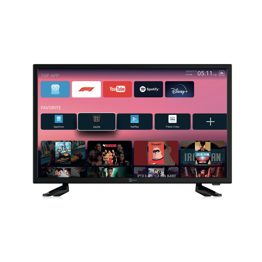 Tv Led Smart 24″ Lx1 Sat+ Dvbt2/S2 Ci+ Wifi 12-220V Tv E Sistemi Retrovisivi Solandata