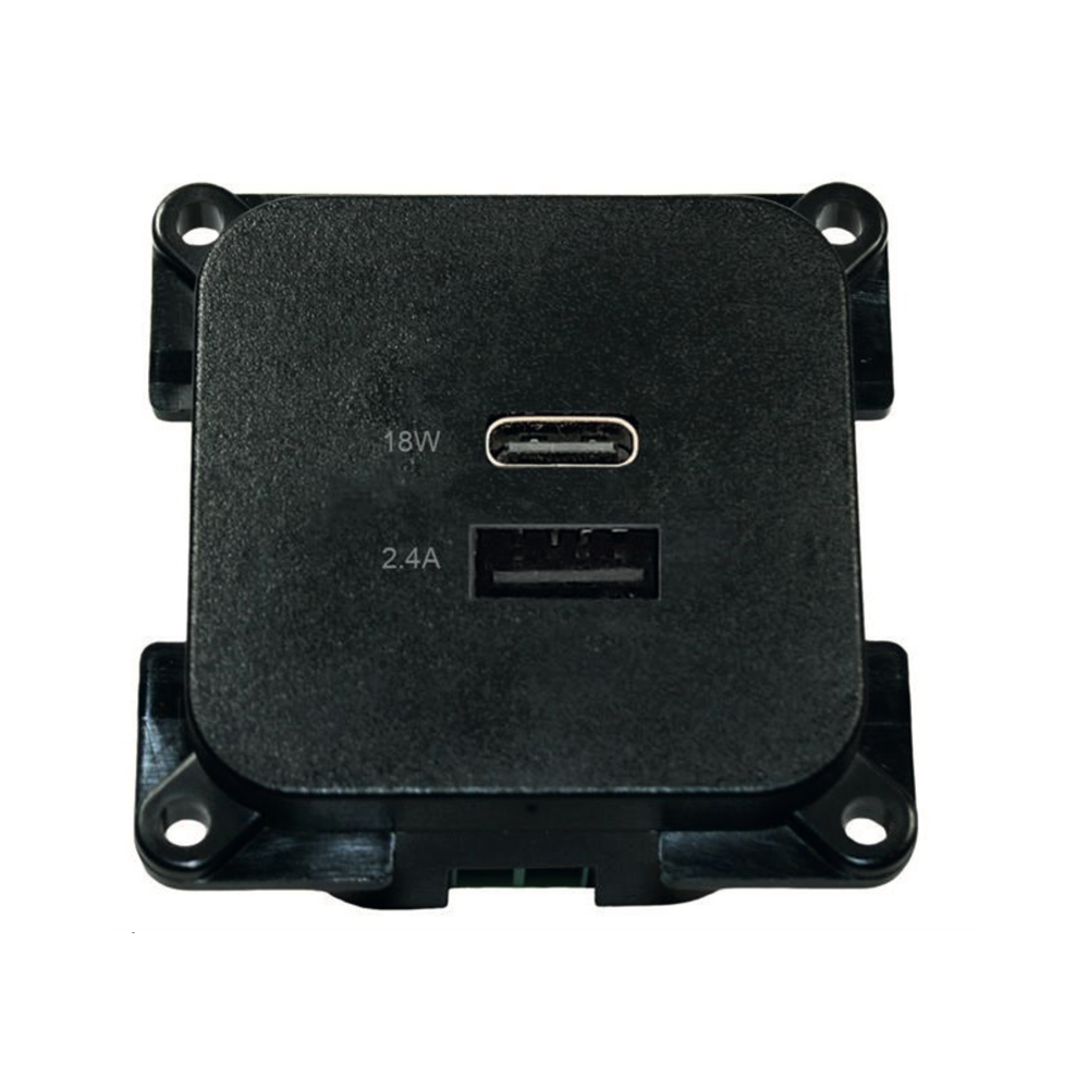 Presa Usb-A & Usb-C C-Line Nero Prese E Interruttori Solandata