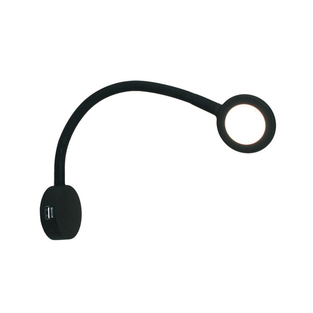Spot Led Flessibile “Verona” 2 Usb Di Ricarica Illuminazione Solandata