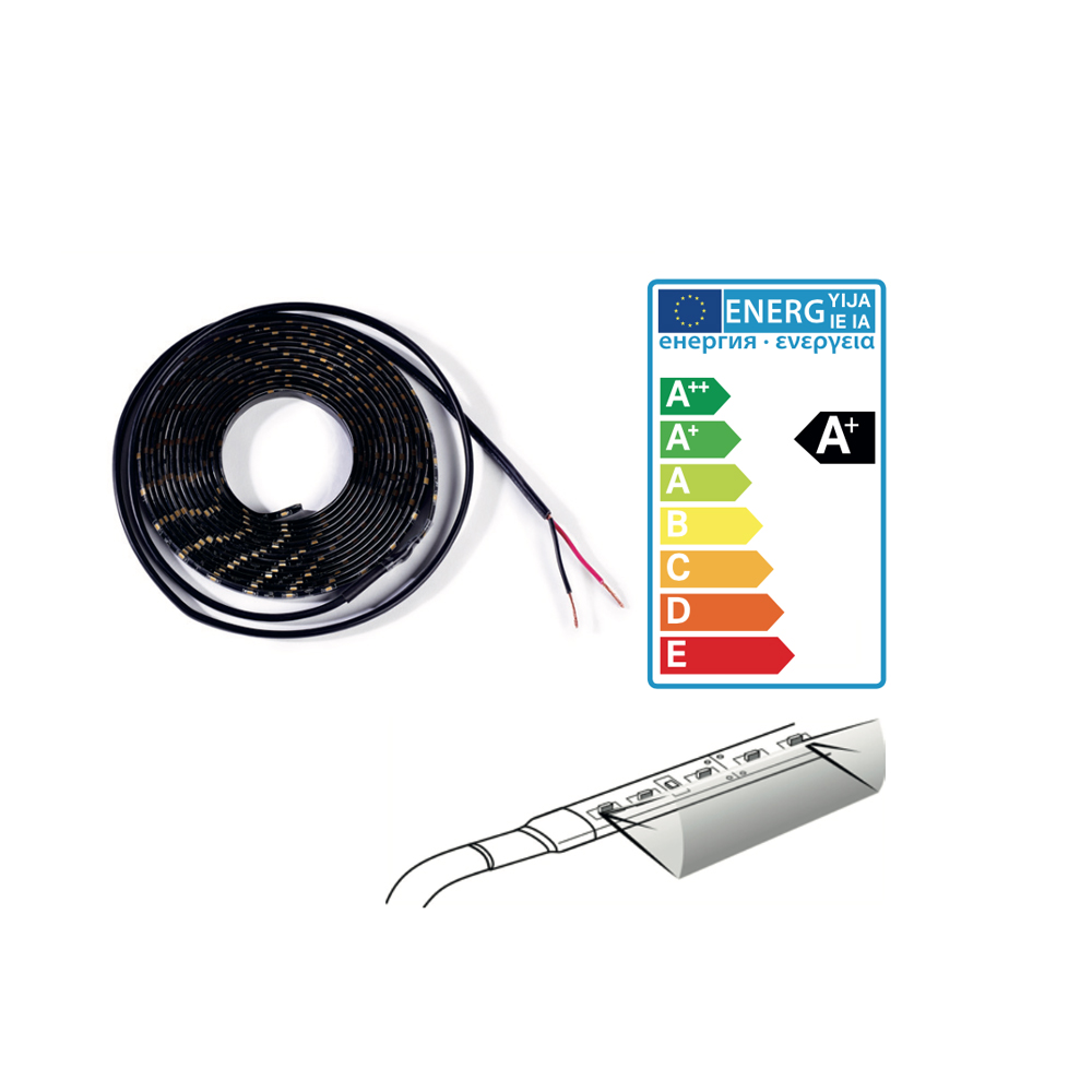 Striscia Thule Led Strip 12V Ip65 4 Mt(60Led Laterali/Mt) Accessori Solandata