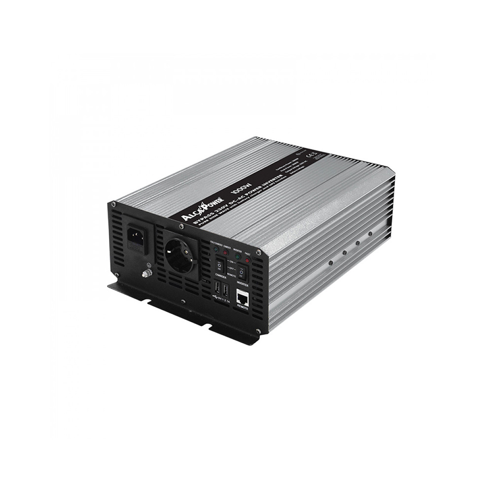 Inverter Onda Sinuoidale Pura 12 Volt 1000W Con Funzione By-Pass/Ups E Caricabatterie Inverter Solandata