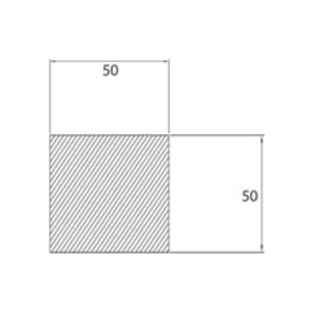 Profilo Strutturale In Pvc Espanso Grigio – 50×50 mm Profili Mobili Solandata 2