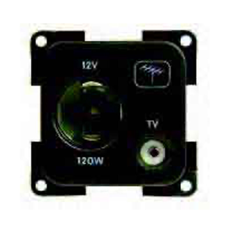 Presa 12 V Auto + Tv Grigio Prese E Interruttori Solandata
