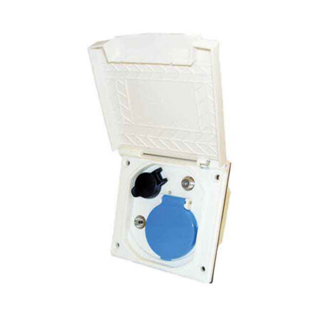 Presa Esterna Con Coperchio Tripla:Cee-12V-Antenna Tv/Sat Prese adattatori e cavi Solandata