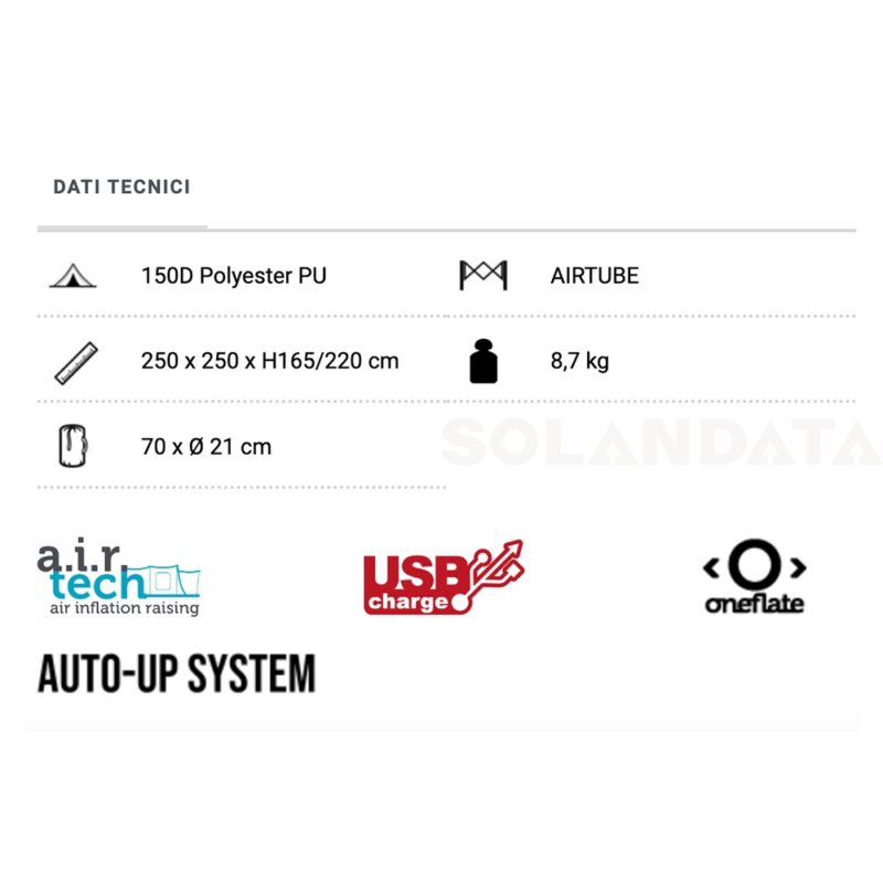 Tenda Aquamar 250 Auto-Up Tende Outdoor Solandata 3