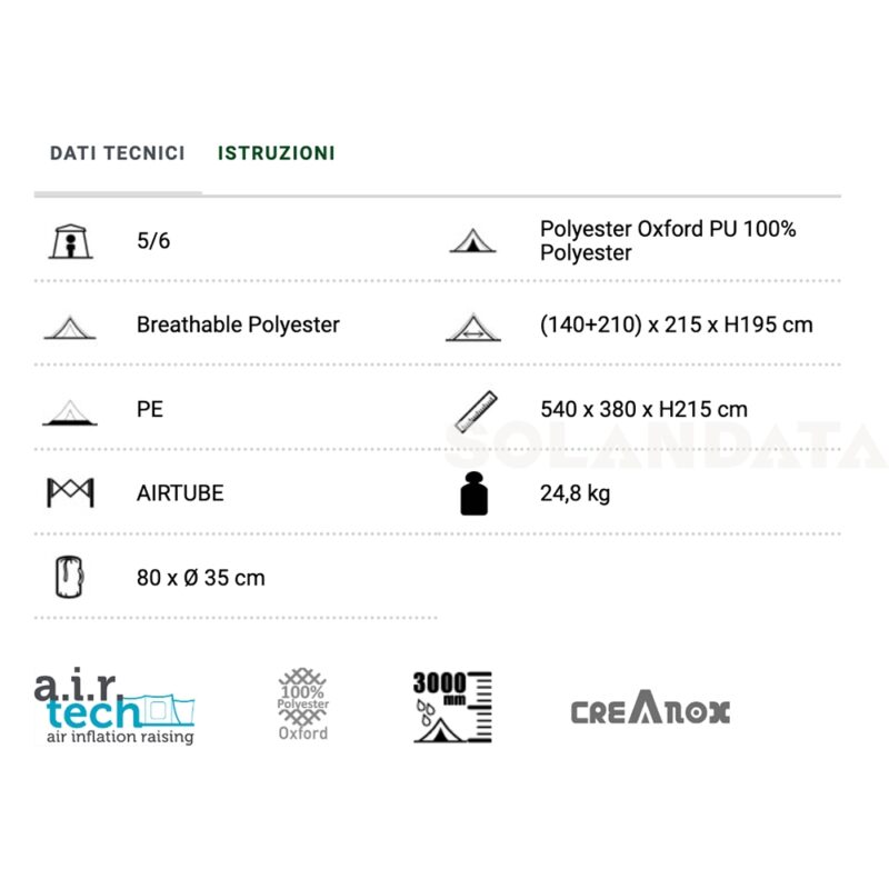 Tenda Trails A.I.R.Tech Hc Tende Outdoor Solandata 11