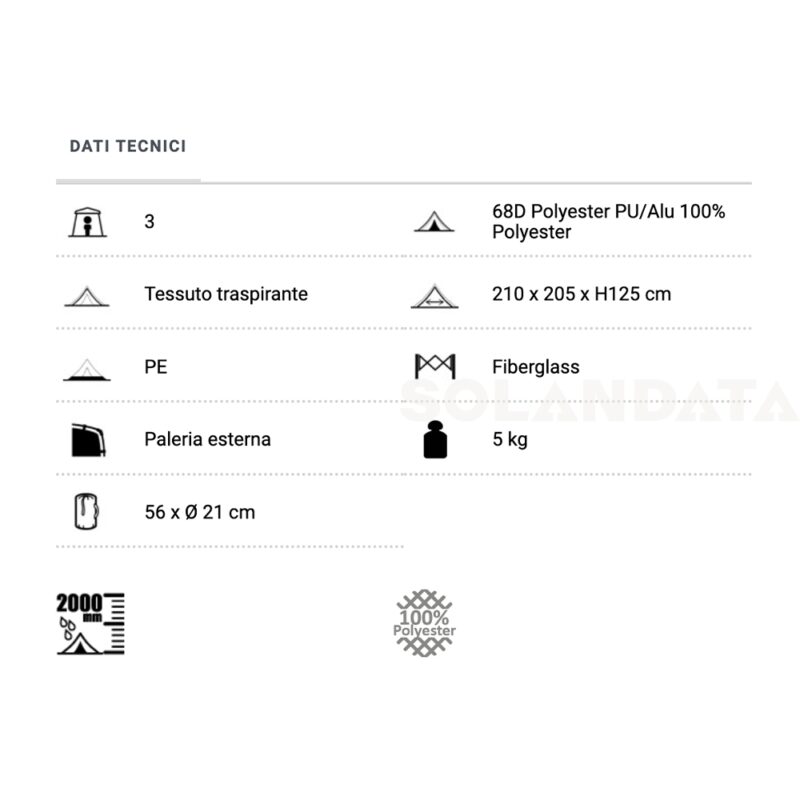 Tenda Globo 3 Tende Outdoor Solandata 2