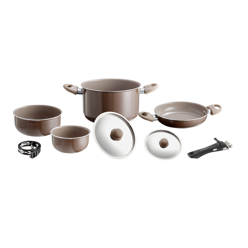 Set Di Pentole Chocolate 7+1 – Ø 20 Cm Pentole Solandata