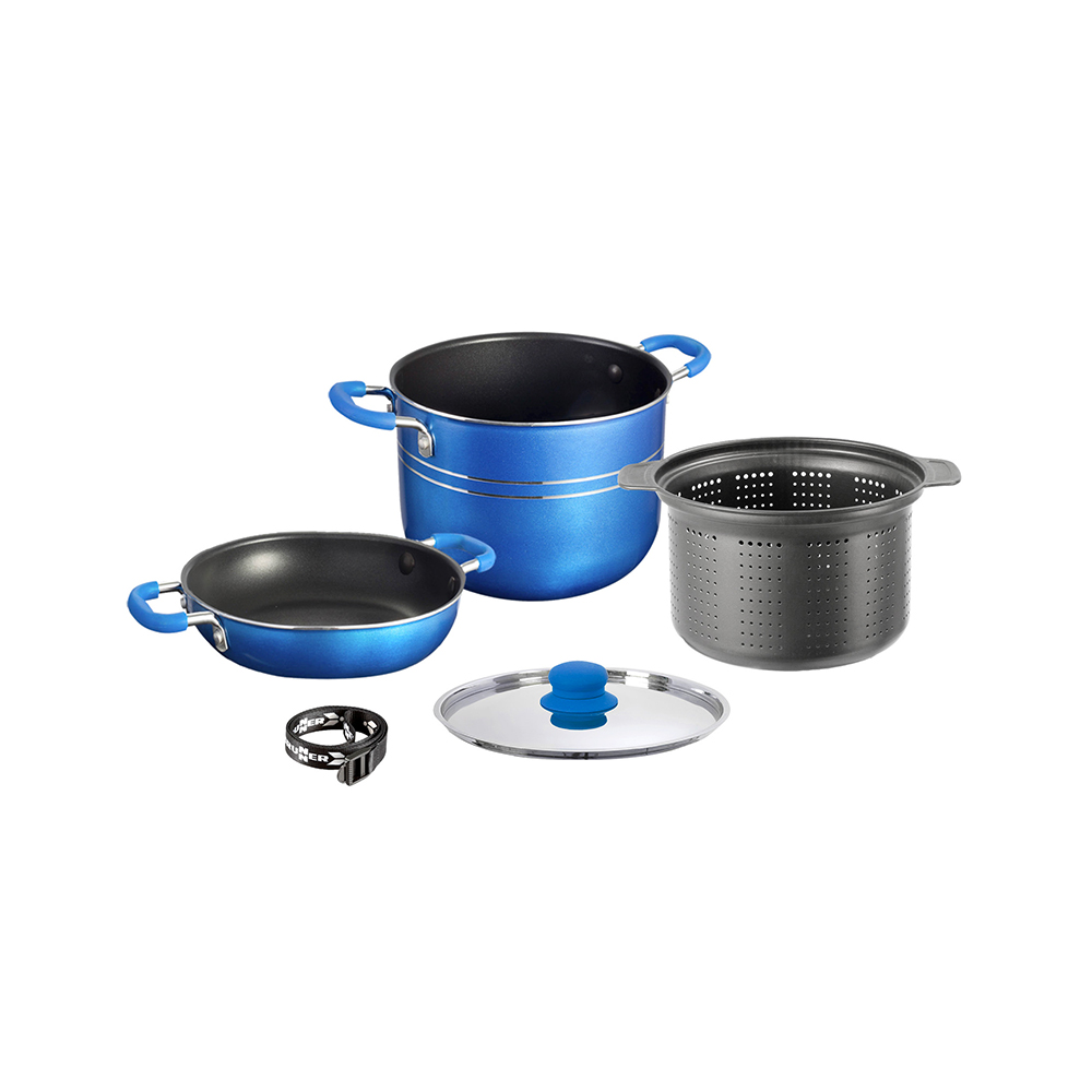 Set Di Pentole Skipper 4+1 Ø 22 Cm Pentole Solandata