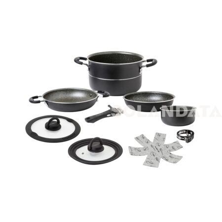 Set Di Pentole Juniper 8+1 Ø 22 Cm Pentole Solandata 9