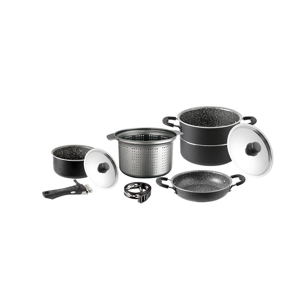 Set Di Pentole Pirate 7+1 Ø 22 Cm Pentole Solandata