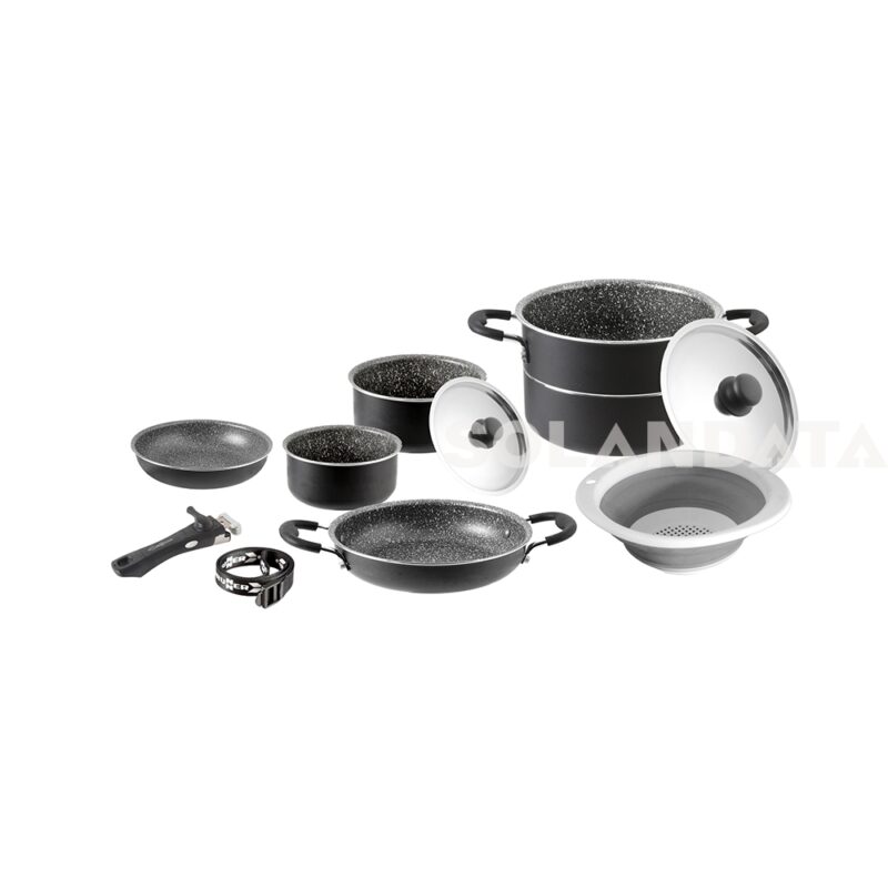 Set Di Pentole Pirate 9+1 Ø 24 Cm Pentole Solandata