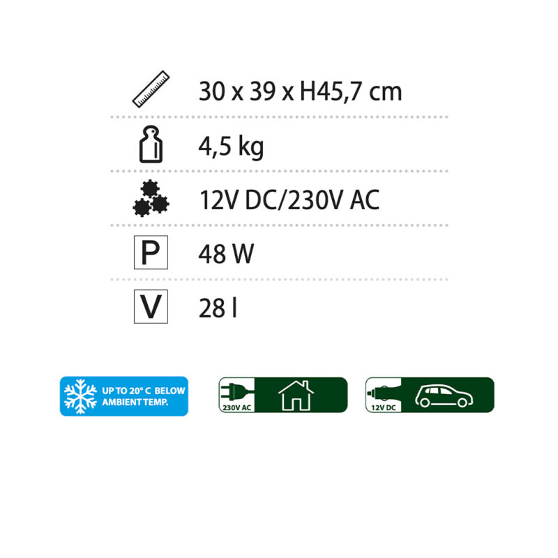 Frigobox Polarys Travel 28 L Raffreddamento Solandata 11
