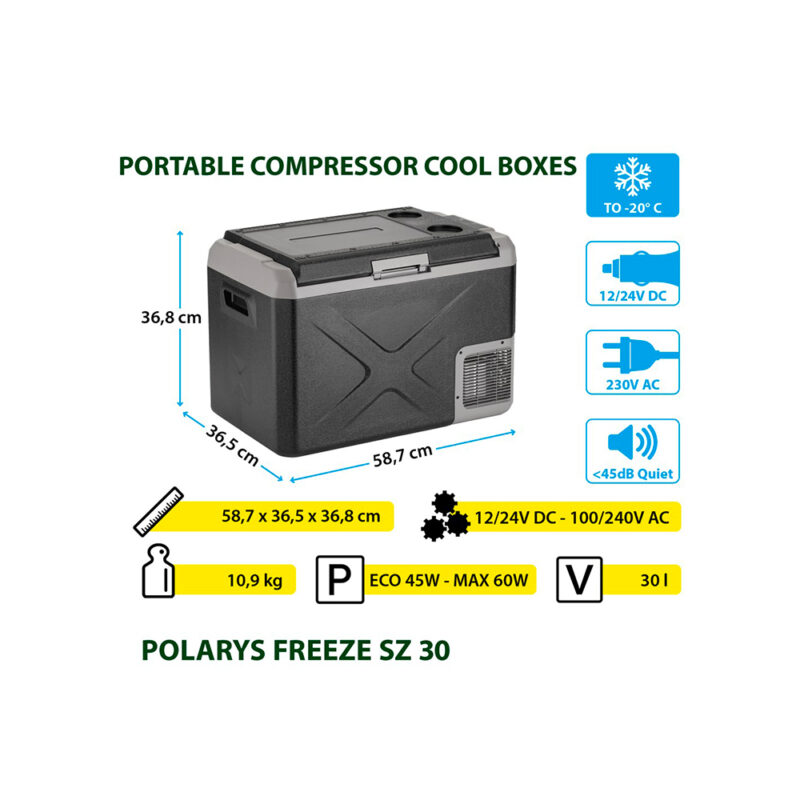 Frigo Portatile Polarys Freeze Sz Raffreddamento Solandata 2