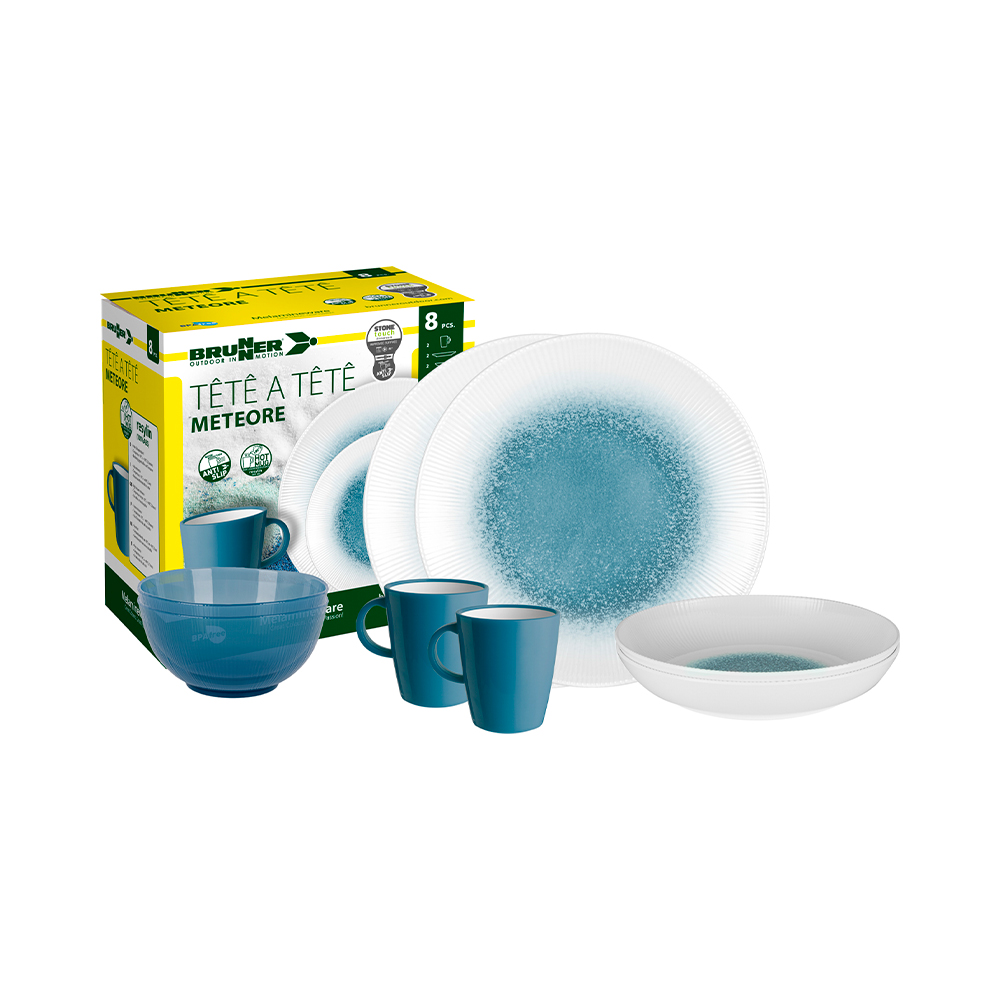 Set Di Stoviglie Meteore – 8 Pezzi Stoviglie Outdoor Solandata