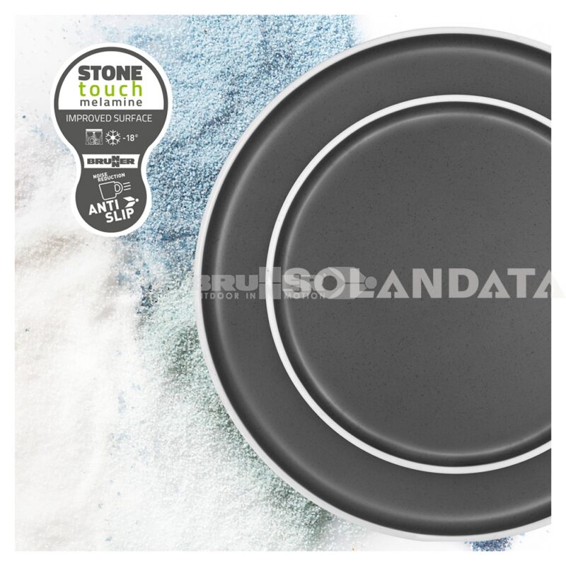 Set Tête-À-Tête Dolomit Grey – 8 Pezzi Stoviglie Outdoor Solandata 4