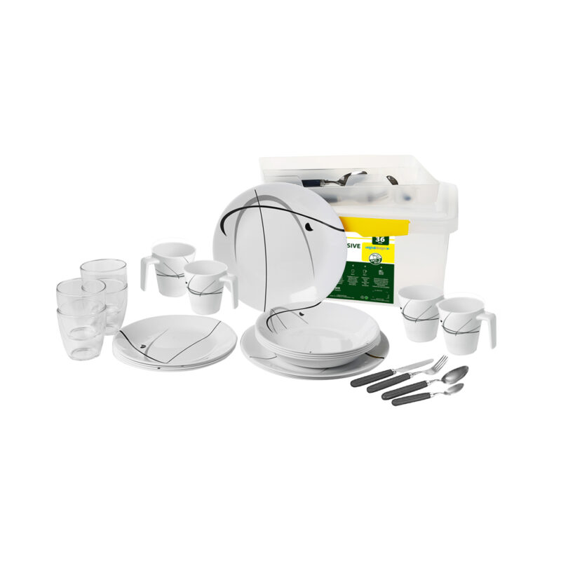Set Di Stoviglie Serenade All-Inclusive – 36 Pcs Stoviglie Outdoor Solandata
