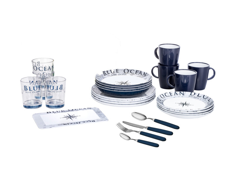 Set Di Stoviglie Blue Ocean All-Inclusive – 37 Pcs Stoviglie Outdoor Solandata 2